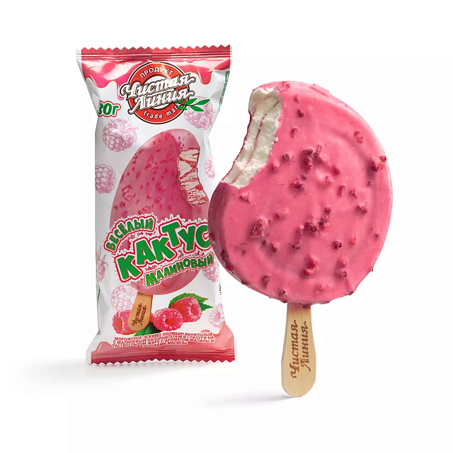 Мороженое малиновый кактус
